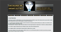 Desktop Screenshot of caccialanzaimpianti.com