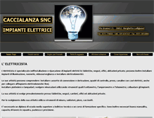Tablet Screenshot of caccialanzaimpianti.com